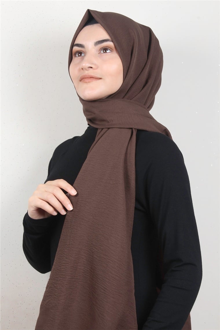 Prime Pamuk Caz Şal 5501-37 Kahverengi