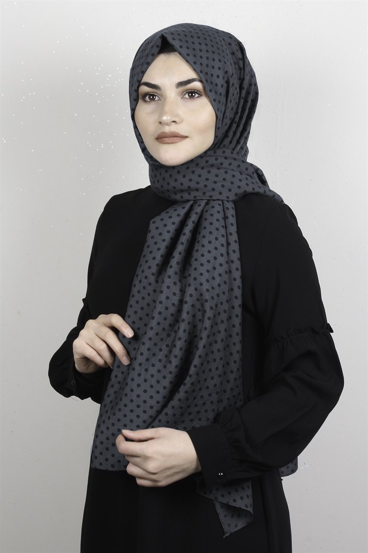 Puantiye Coton Şal 1948-12 Füme