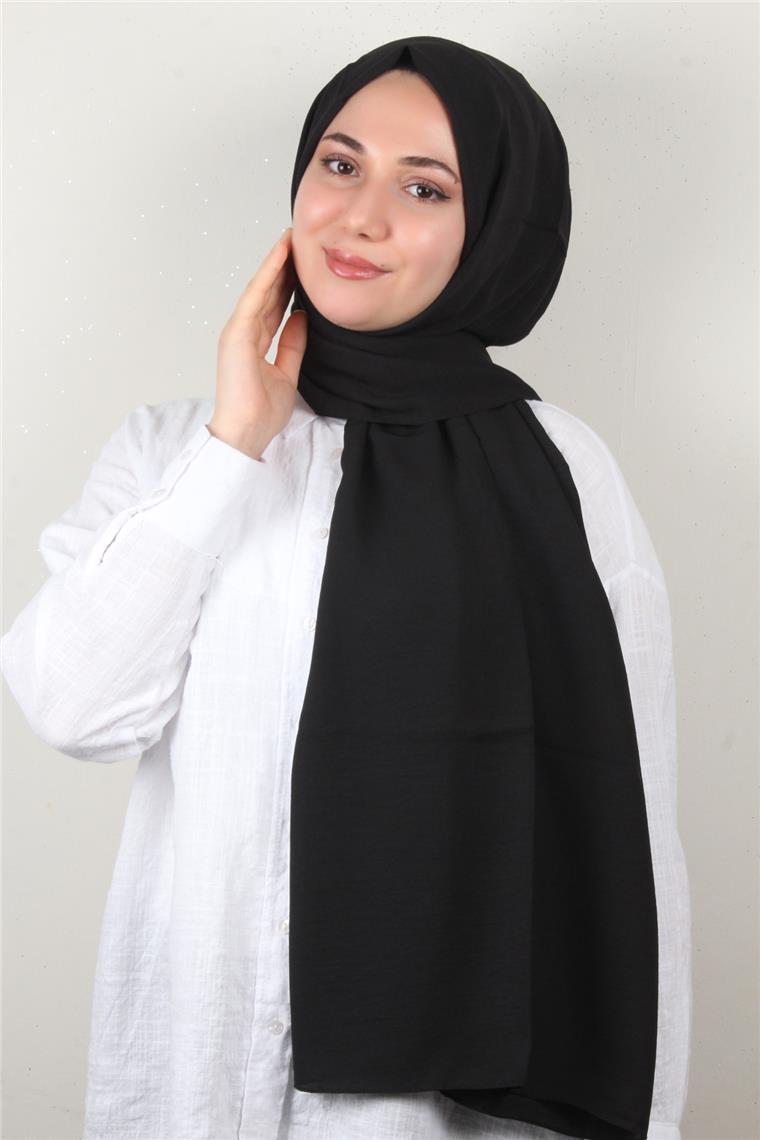 Qoza Cazz Şal 1489-18 Siyah
