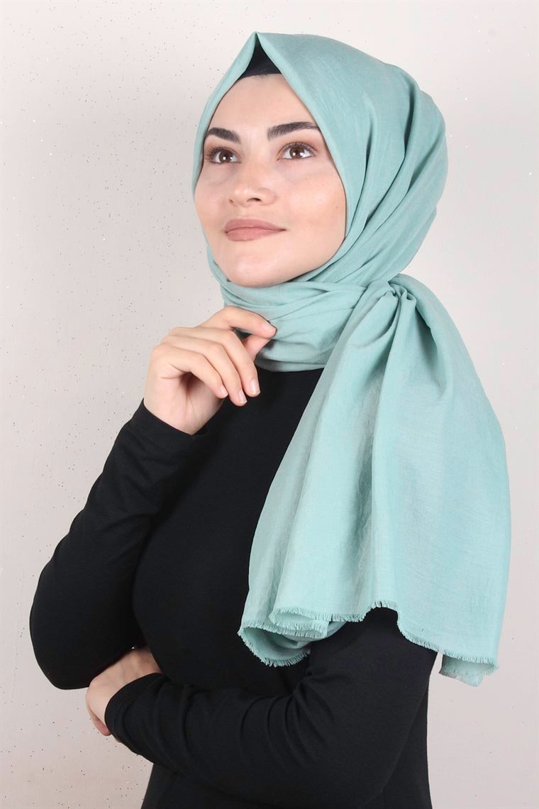 Relax Kraşlı Şal 2721-19 Su Yeşili