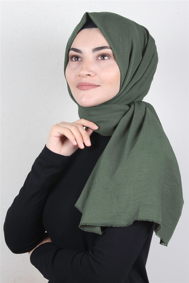 Relax Kraşlı Şal 2721-20 Haki