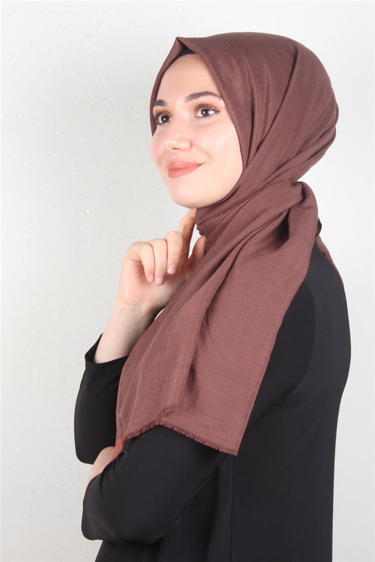 Relax Kraşlı Şal 2721-43 Taba