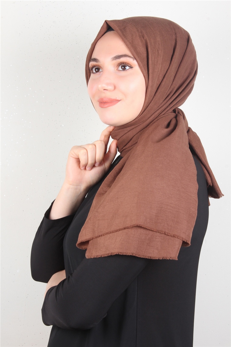 Relax Kraşlı Şal 2721-46 Karamel