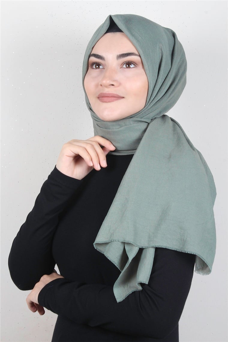 Relax Kraşlı Şal 2721-6 Mint Yeşili