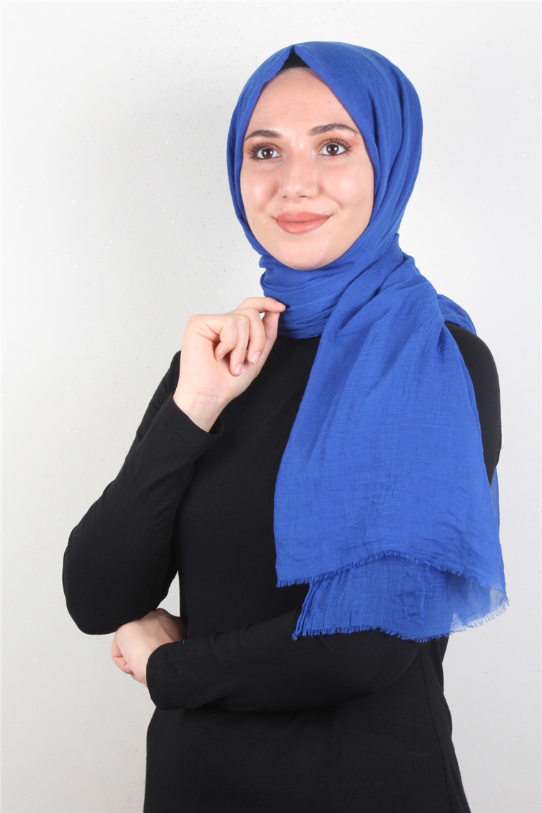 Relax Şal 2722-59 Saks Mavisi