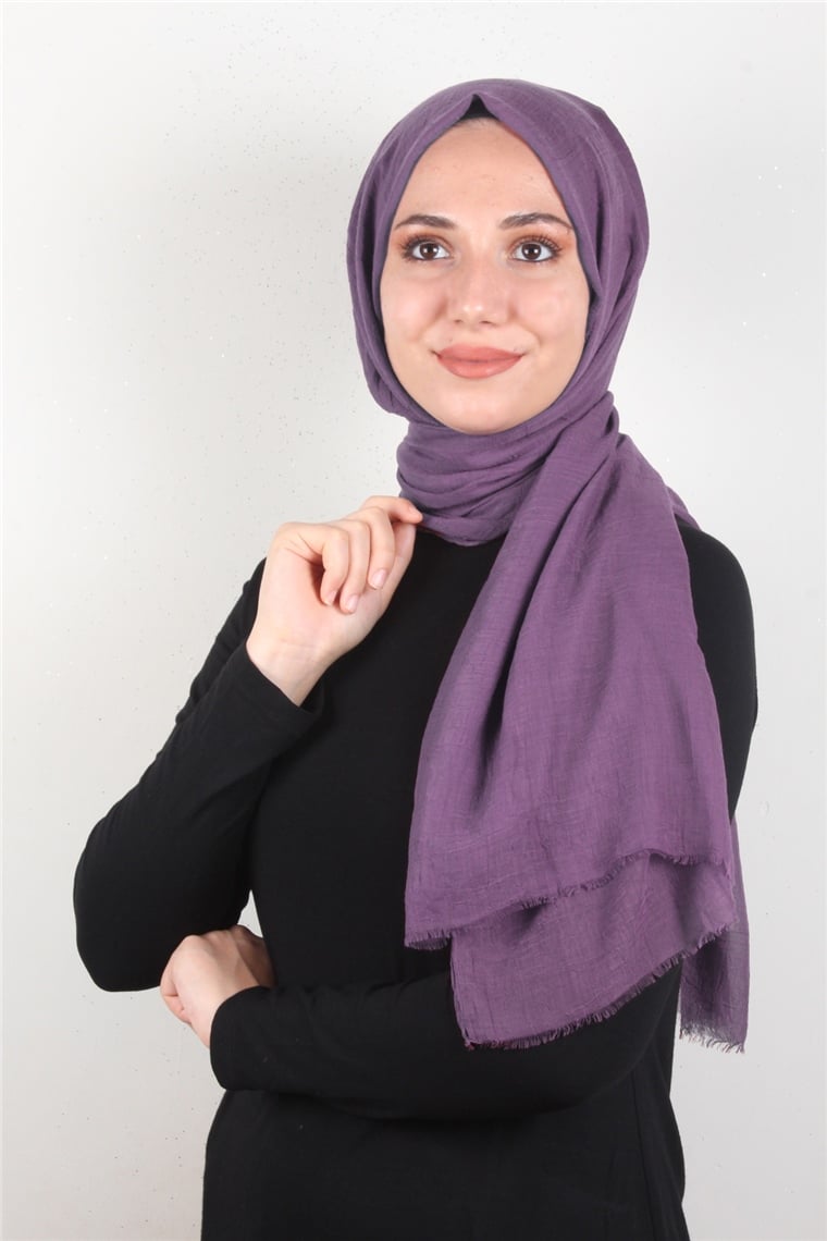 Relax Şal 2722-65 İncir Moru