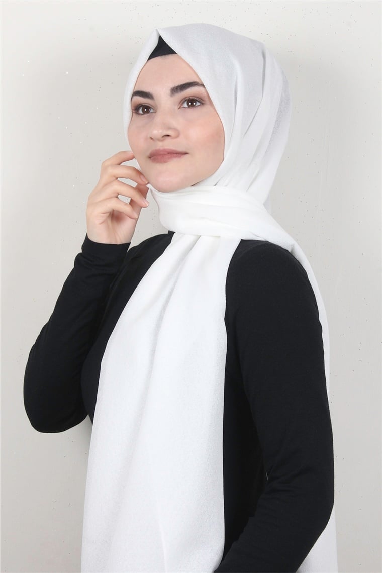 Ritim Şal 4102-17 Beyaz