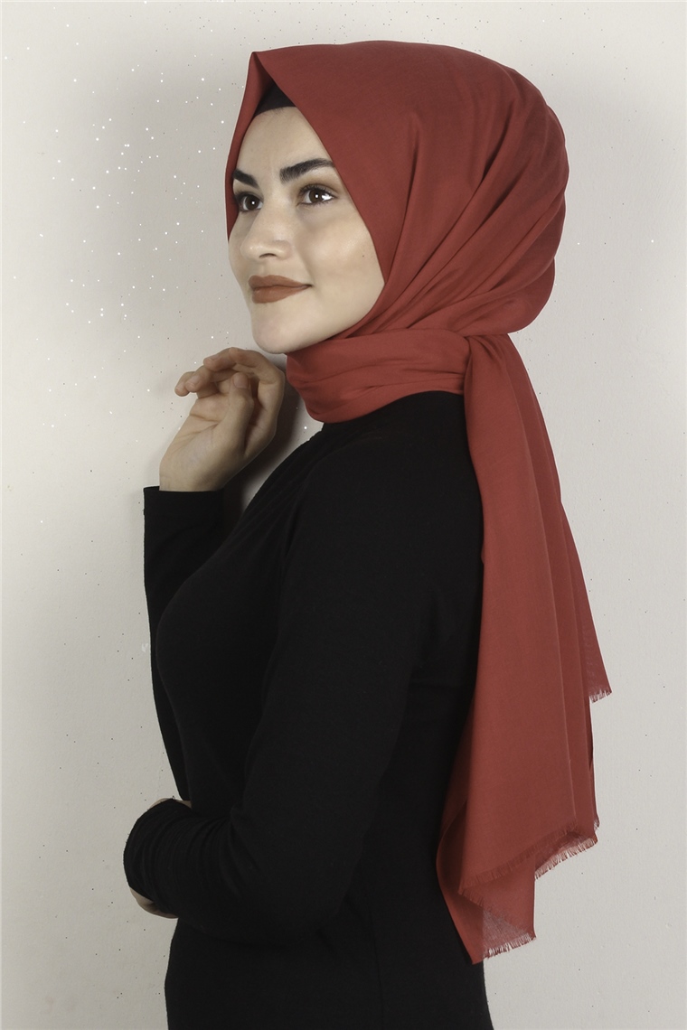 Riva Pamuklu Şal 1373-16 Kırmızı
