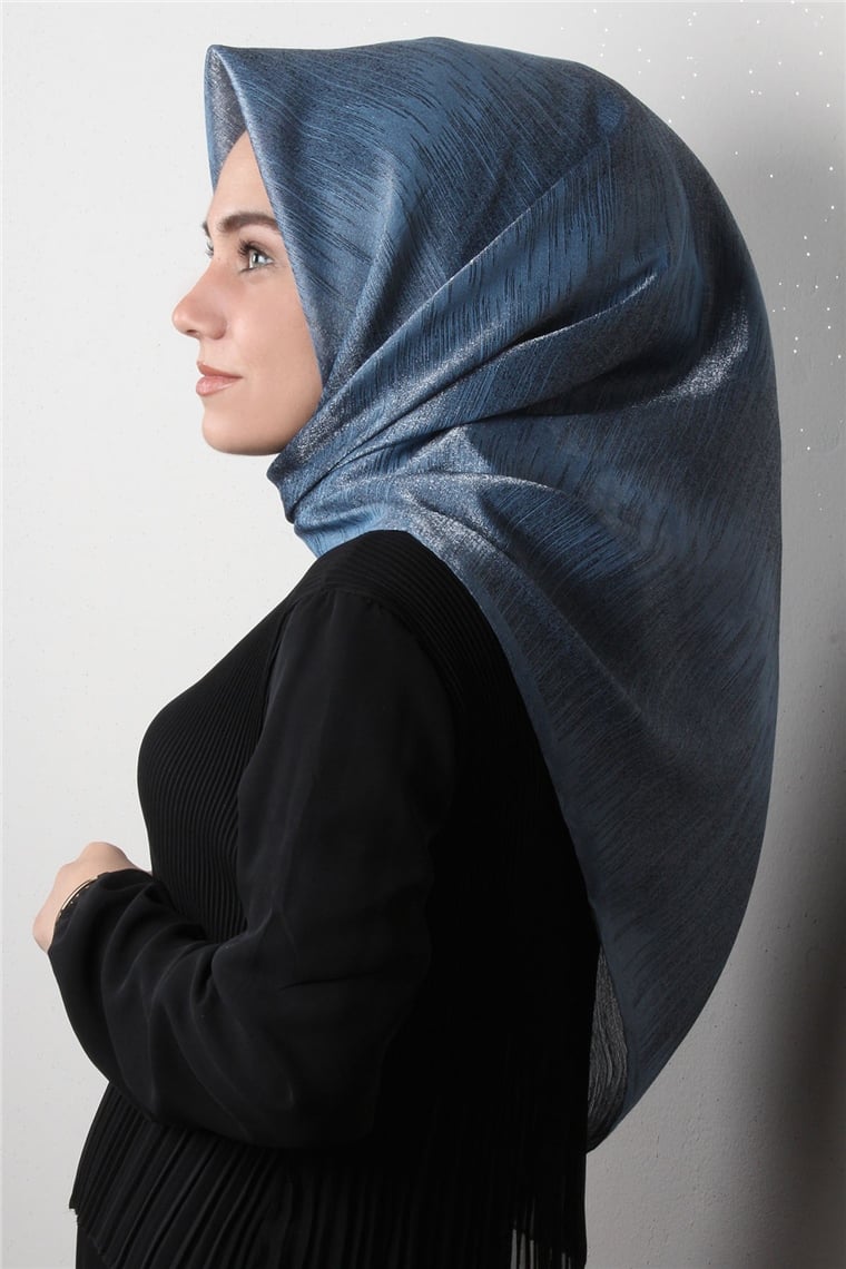 Rose Simli Eşarp 3202-1 İndigo