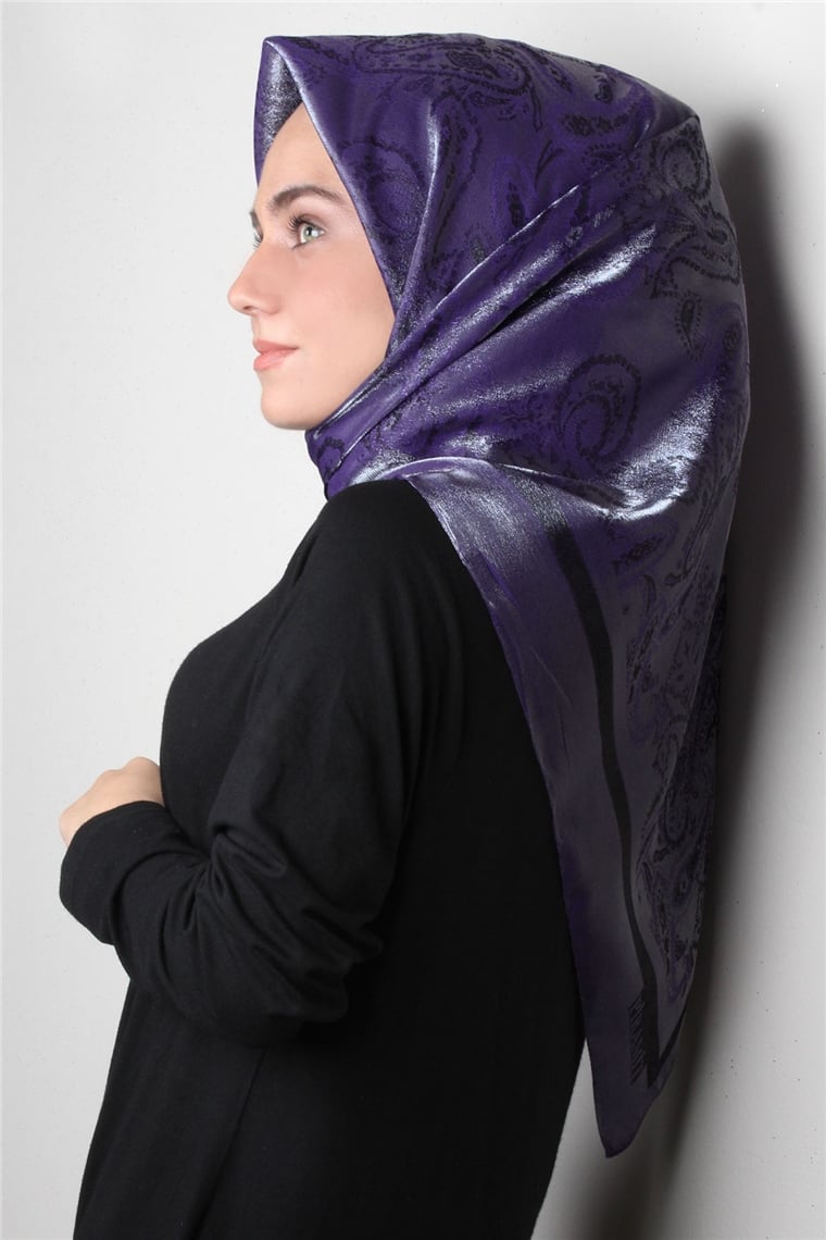 Rose Simli Eşarp 3203-4 Mor