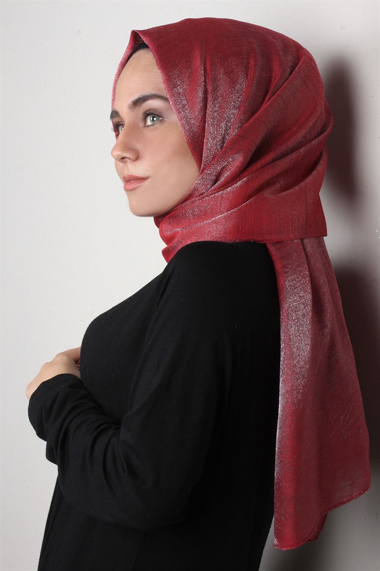 Rose Simli Şal 1385-11 Vişne Çürüğü