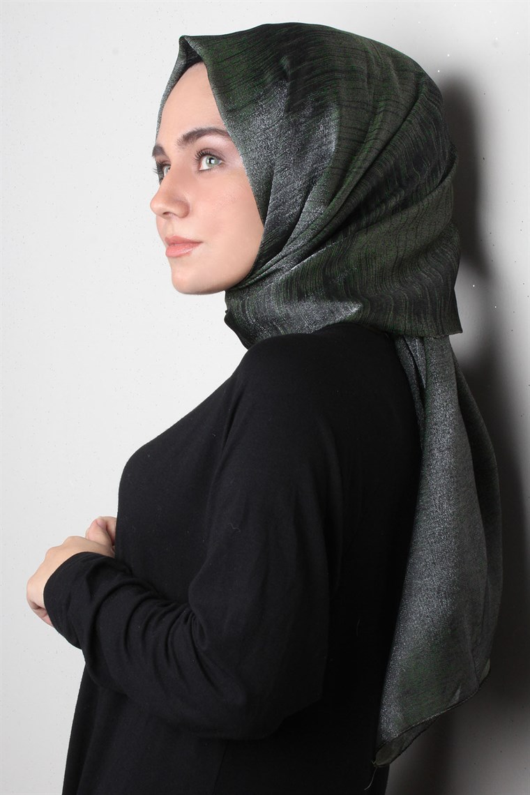 Rose Simli Şal 1385-36 Haki Yeşili