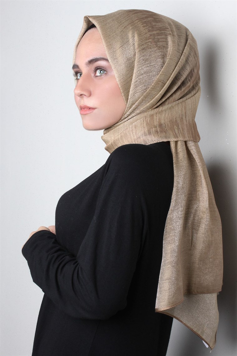 Rose Simli Şal 1385-4 Sütlü Kahve