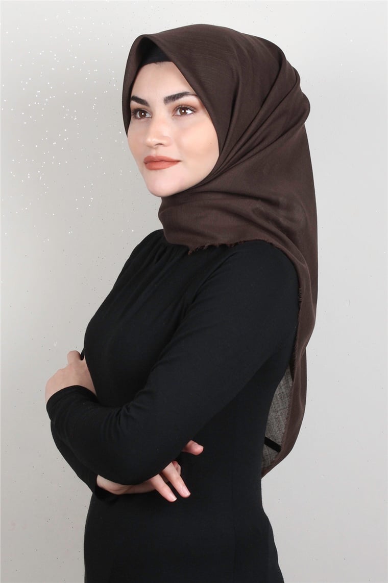 Royal Bürümcük Eşarp 1660-1 Kahverengi