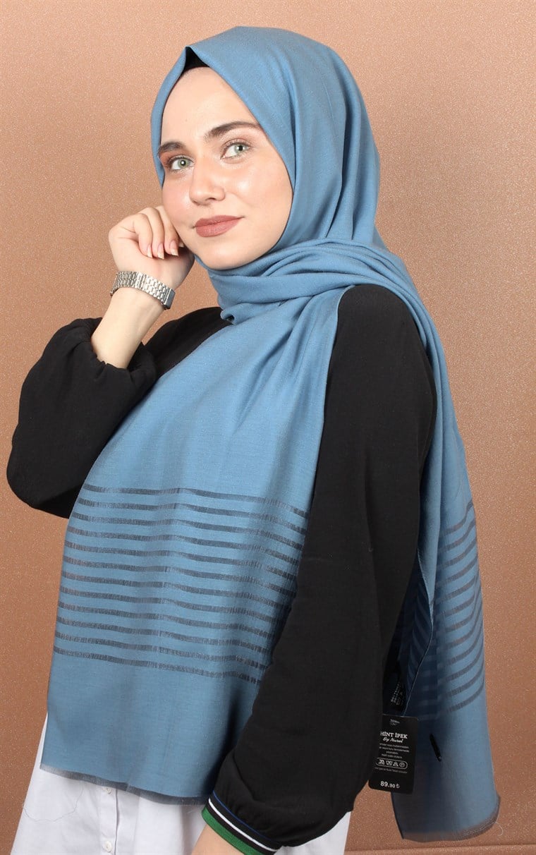 Şeritli Cazz Şal 1834-3