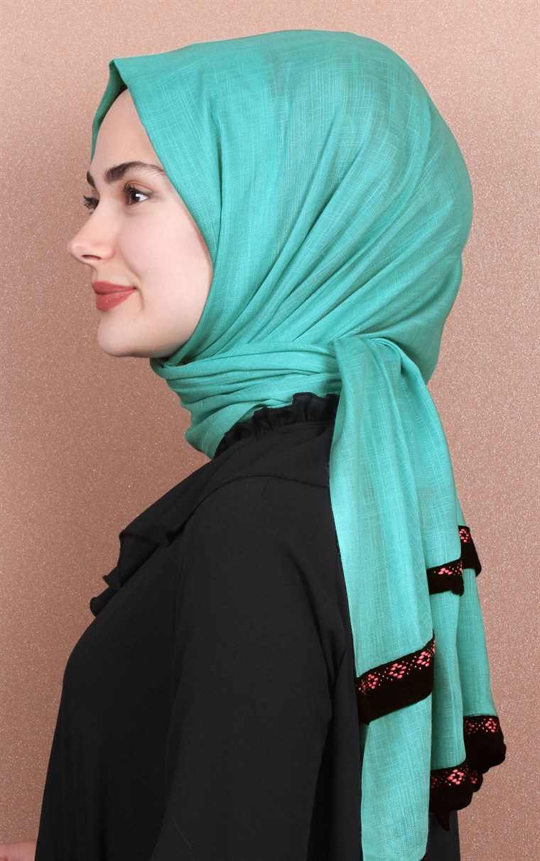 Şeritli Coton Şal 123-5