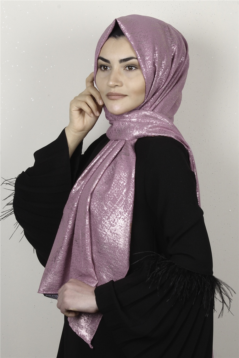Sidelya Varaklı Şal 3090-24 Pembe