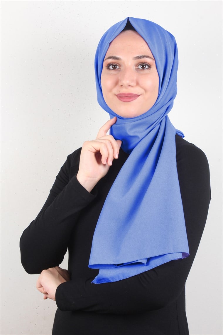 Şifon Şal Düz Renk 1293-110 Leylak
