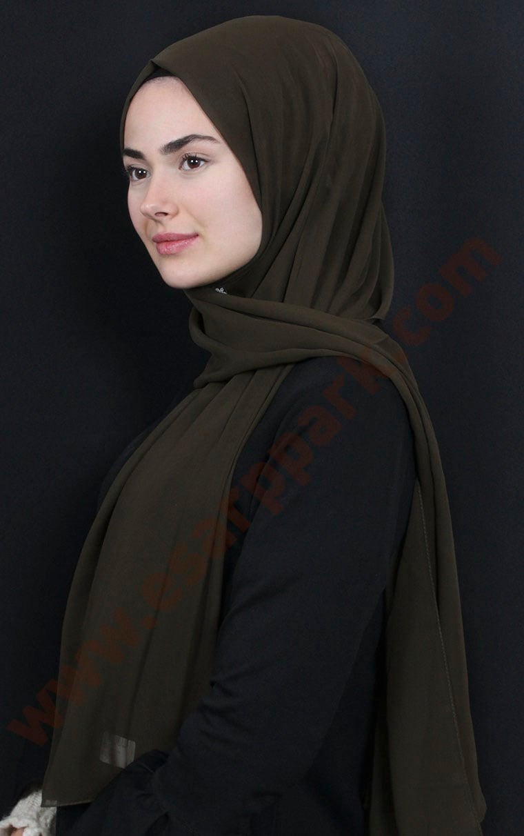 Şifon Şal Düz Renk 1293-37