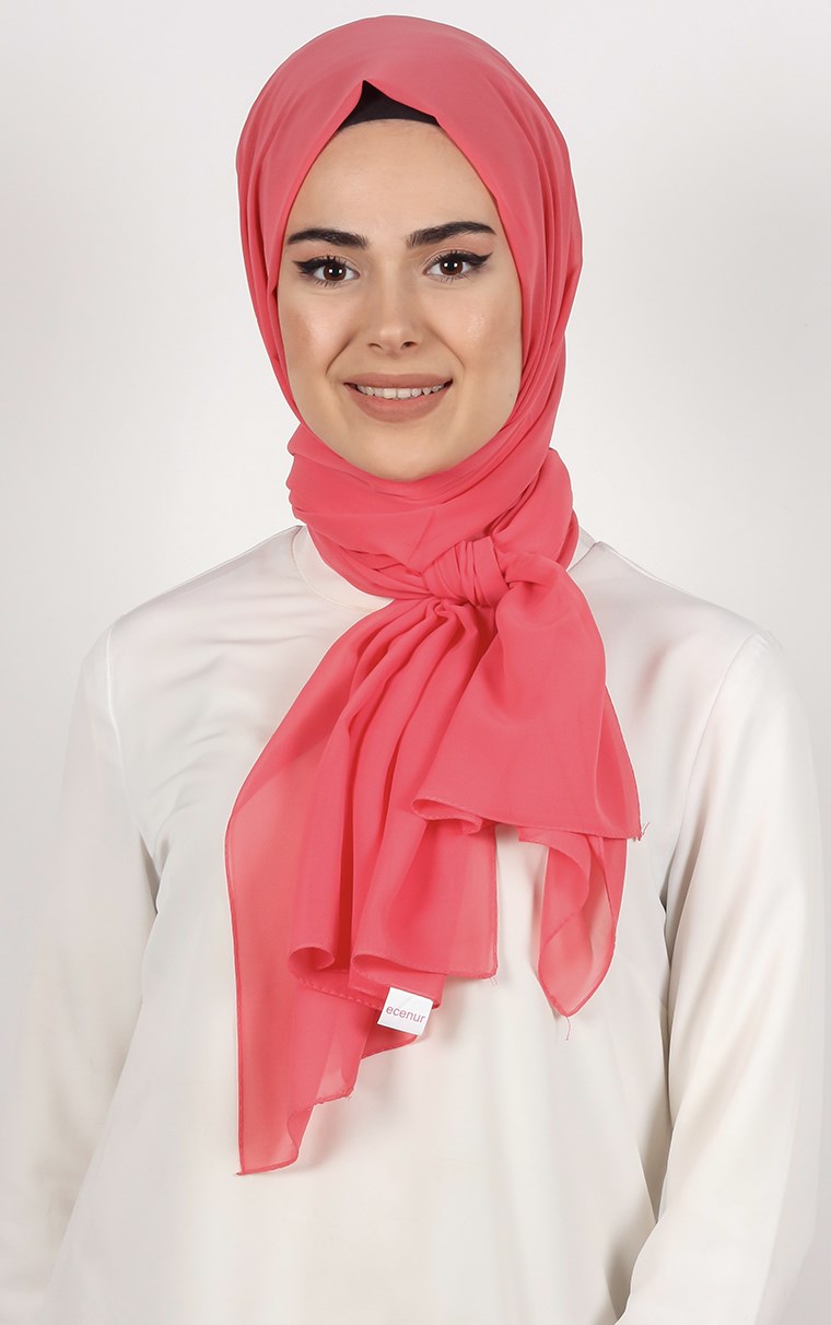 Şifon Şal Düz Renk 1293-40