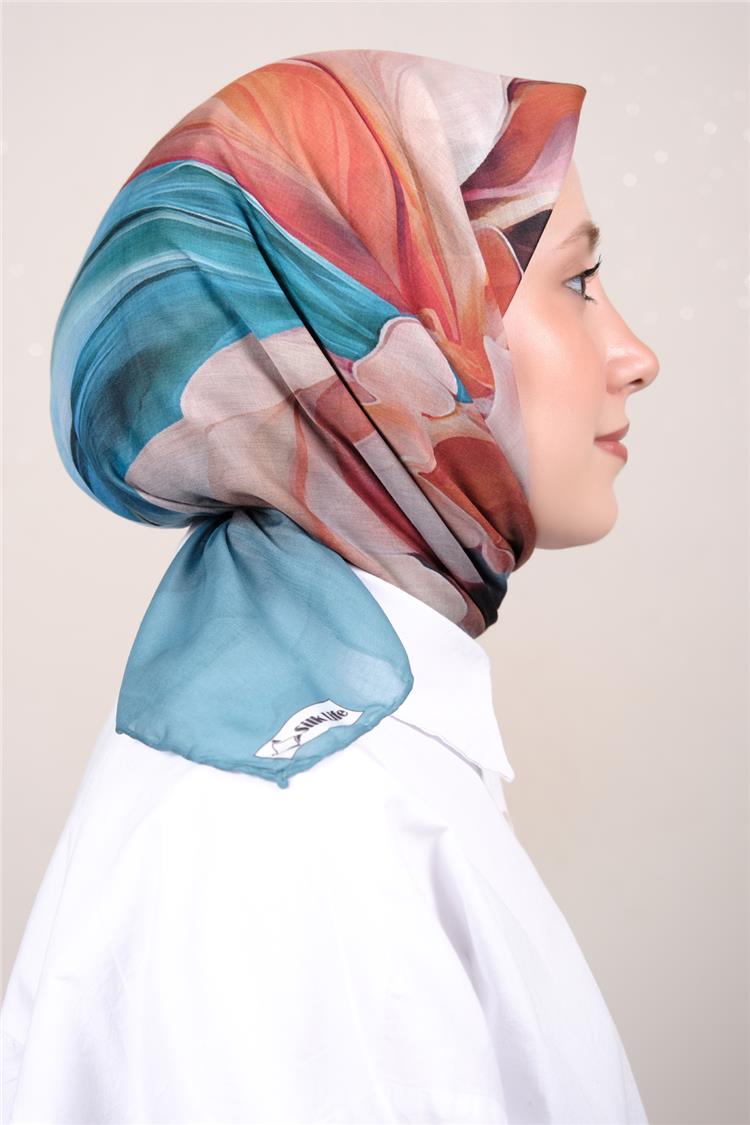 Silk Life Firuze Soft Eşarp 1715-14