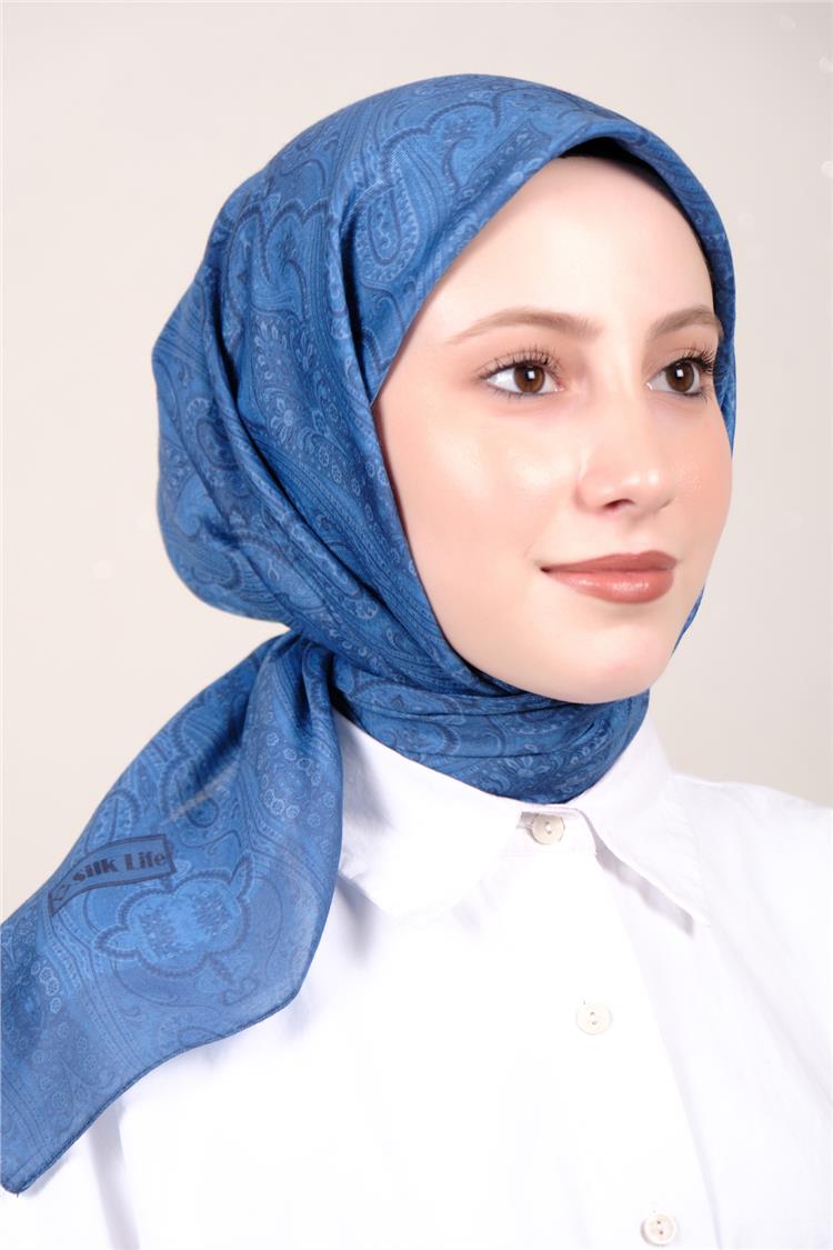 Silk Life Firuze Soft Eşarp 1716-10