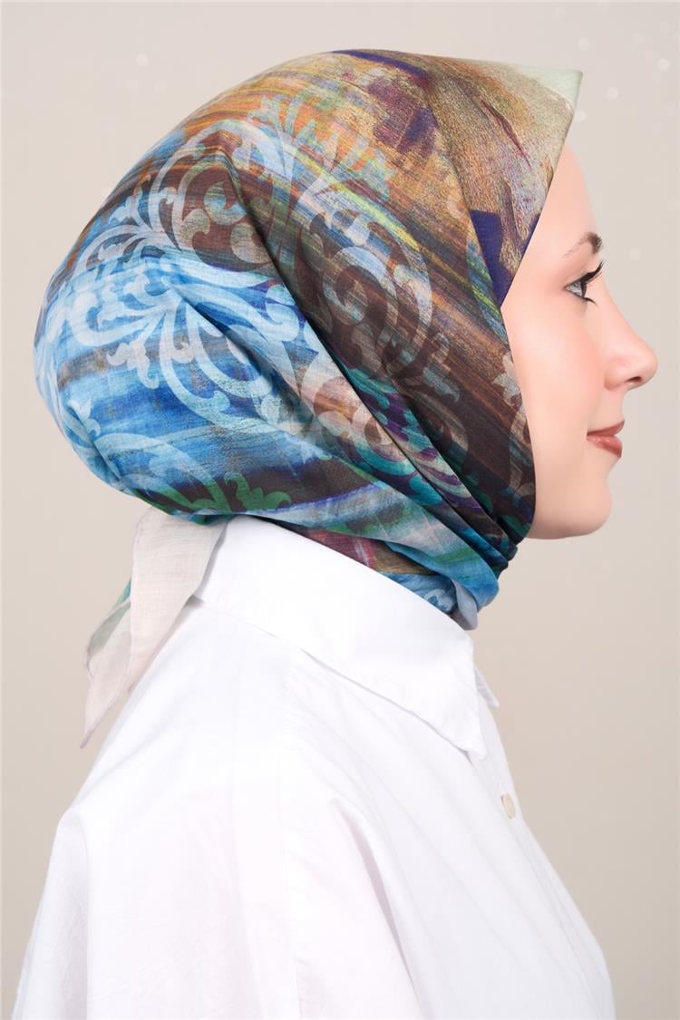 Silk Life Firuze Soft Eşarp 1721-8