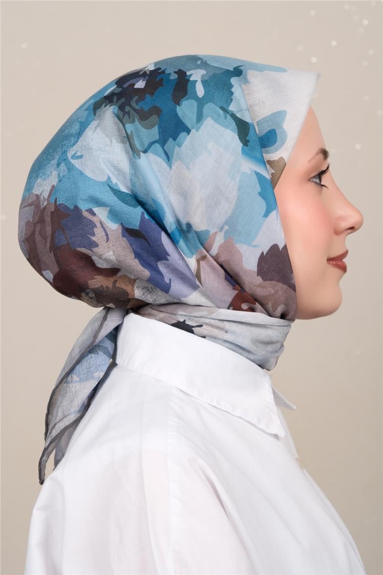 Silk Life Firuze Soft Eşarp 1722-8