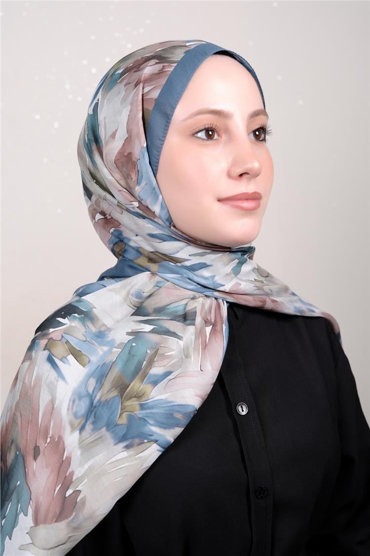 Silk Life Firuze Soft Şal  1511-1