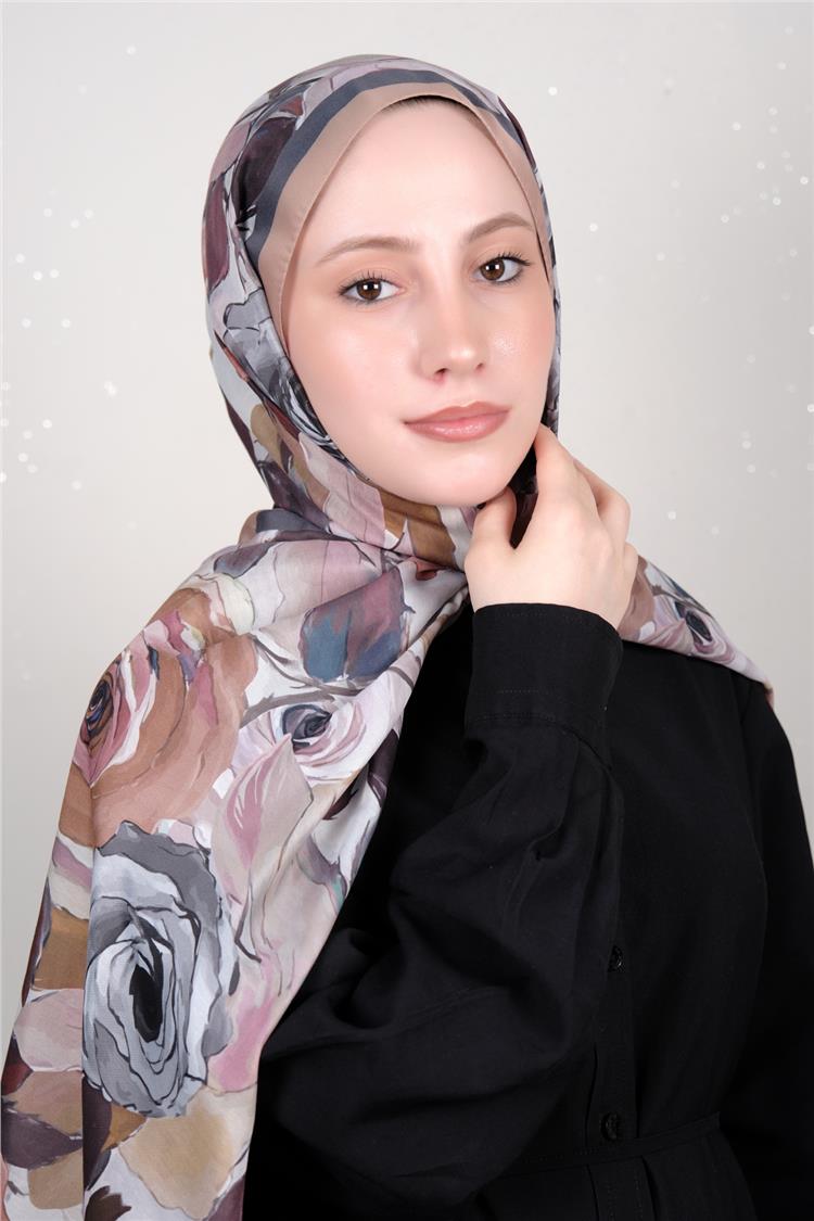Silk Life Firuze Soft Şal 1512-5