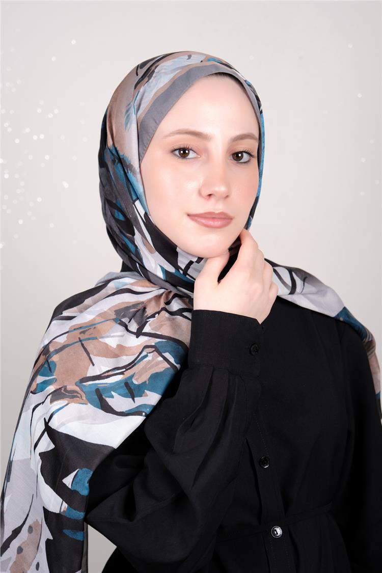 Silk Life Firuze Soft Şal 1513-11