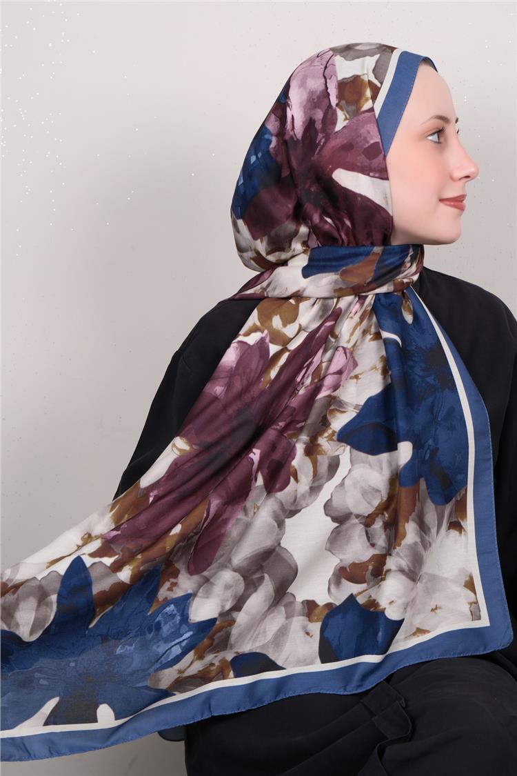 Silk Life Firuze Soft Şal 1517-6