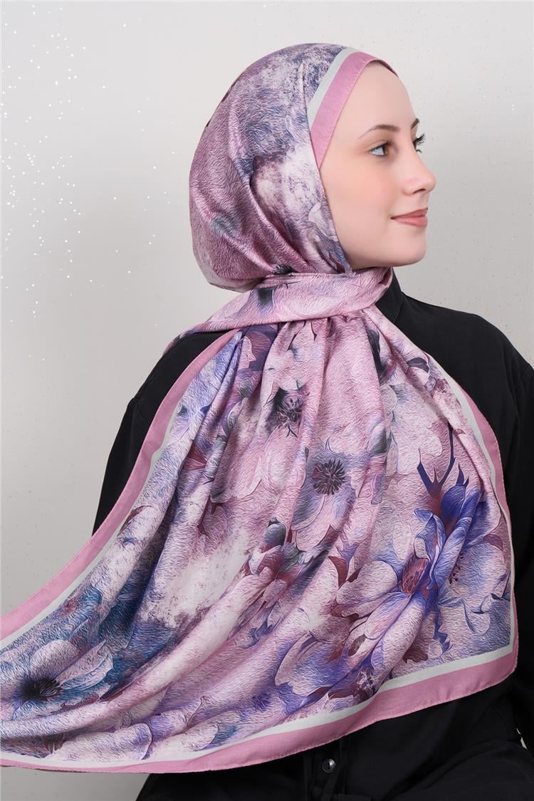 Silk Life Firuze Soft Şal 1518-3