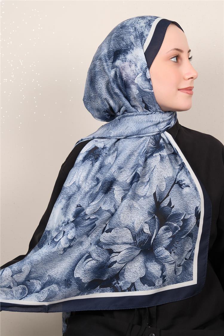 Silk Life Firuze Soft Şal 1518-5