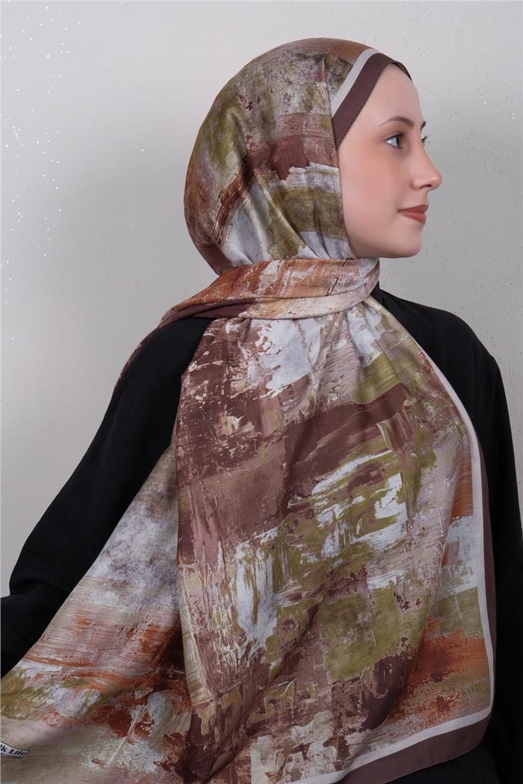 Silk Life Firuze Soft Şal 1523-4