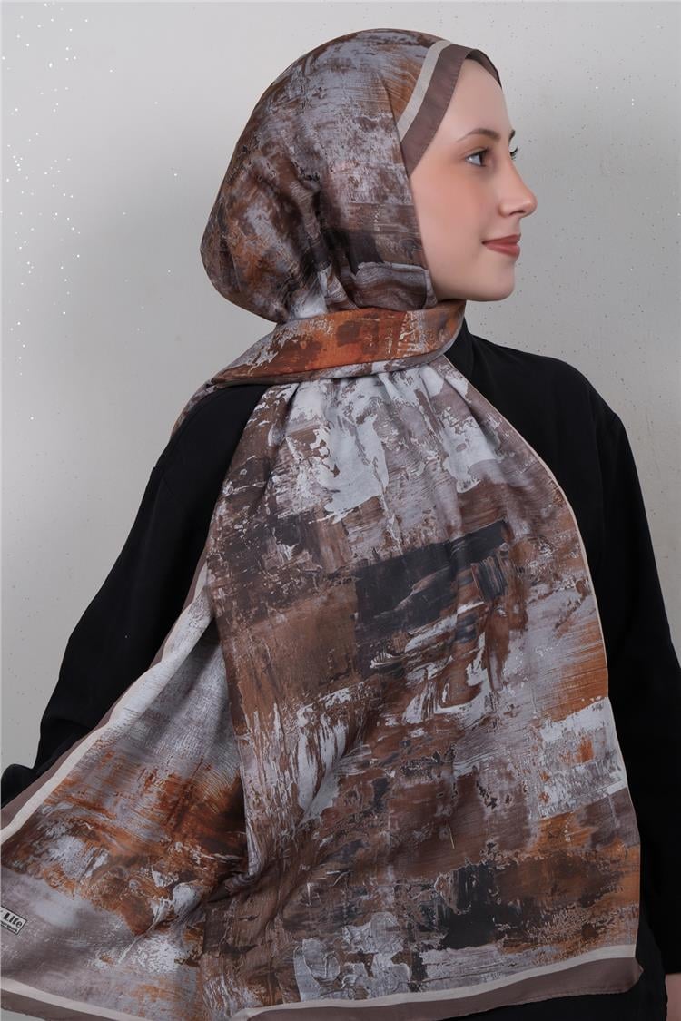 Silk Life Firuze Soft Şal 1523-7