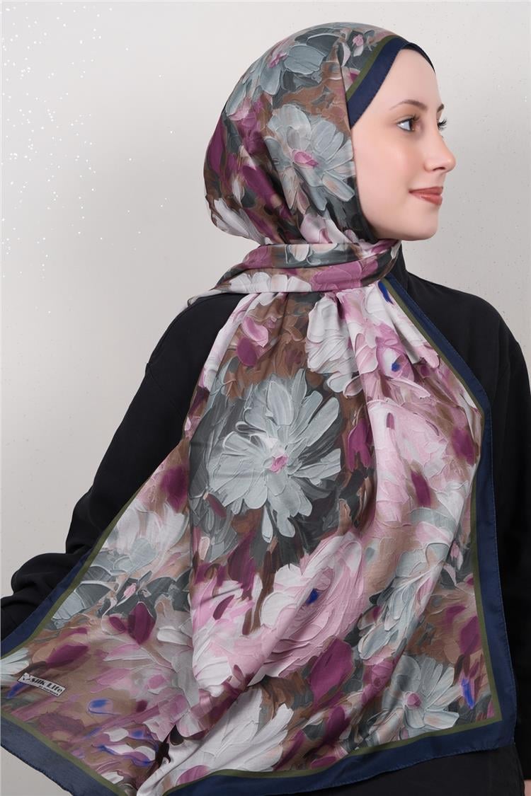 Silk Life Firuze Soft Şal 1524-5