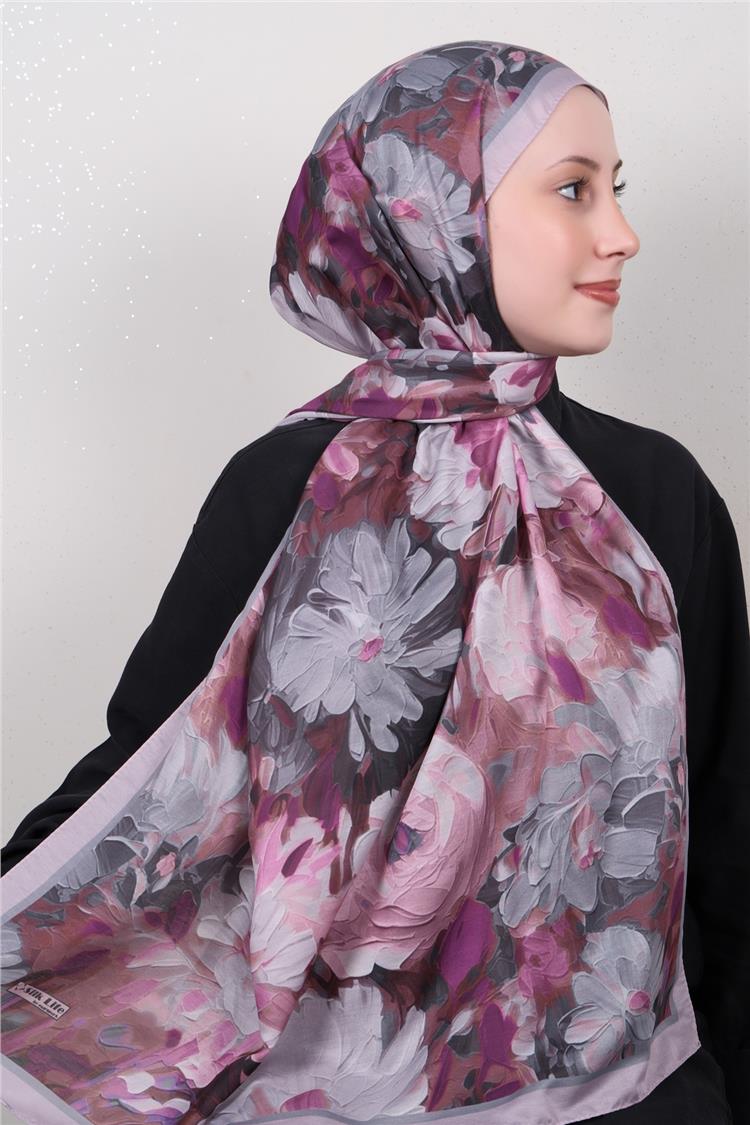 Silk Life Firuze Soft Şal 1524-7