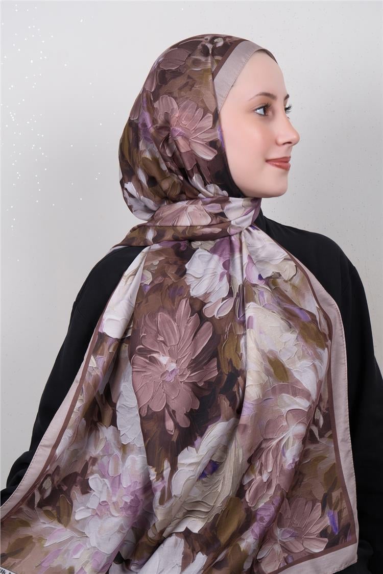Silk Life Firuze Soft Şal 1524-8