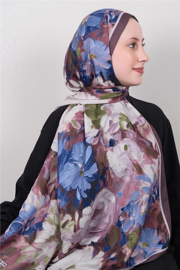 Silk Life Firuze Soft Şal 1524-9