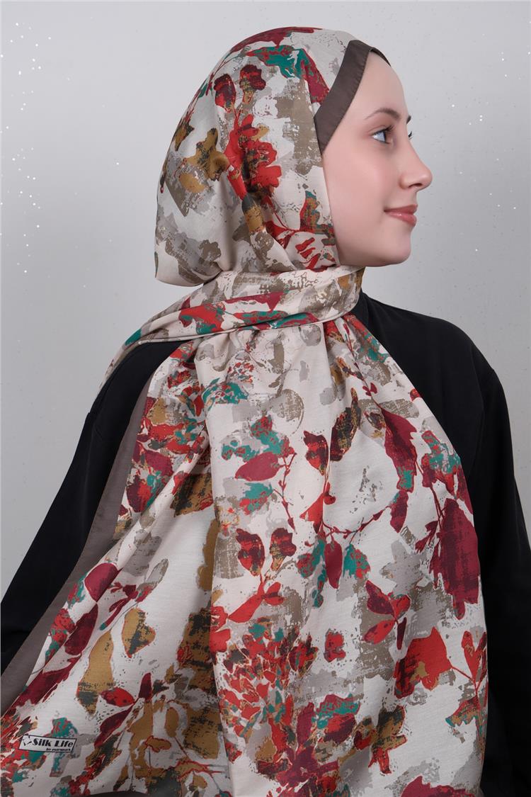 Silk Life Firuze Soft Şal 1525-7