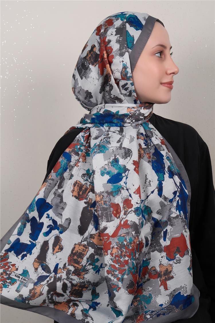 Silk Life Firuze Soft Şal 1525-8