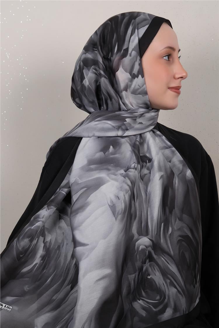 Silk Life Firuze Soft Şal 1526-2
