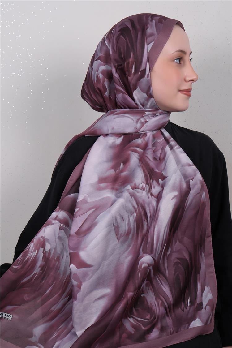 Silk Life Firuze Soft Şal 1526-4