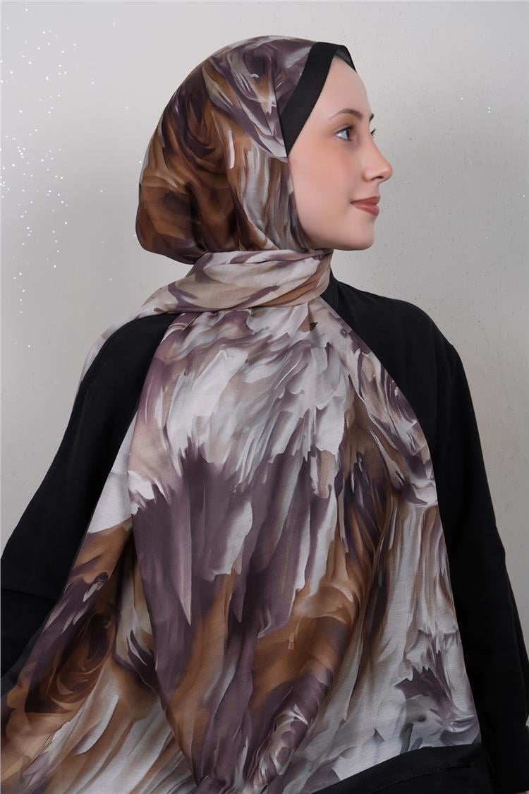 Silk Life Firuze Soft Şal 1526-5