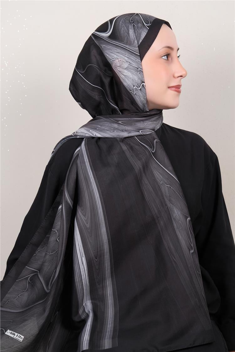 Silk Life Firuze Soft Şal 1527-2