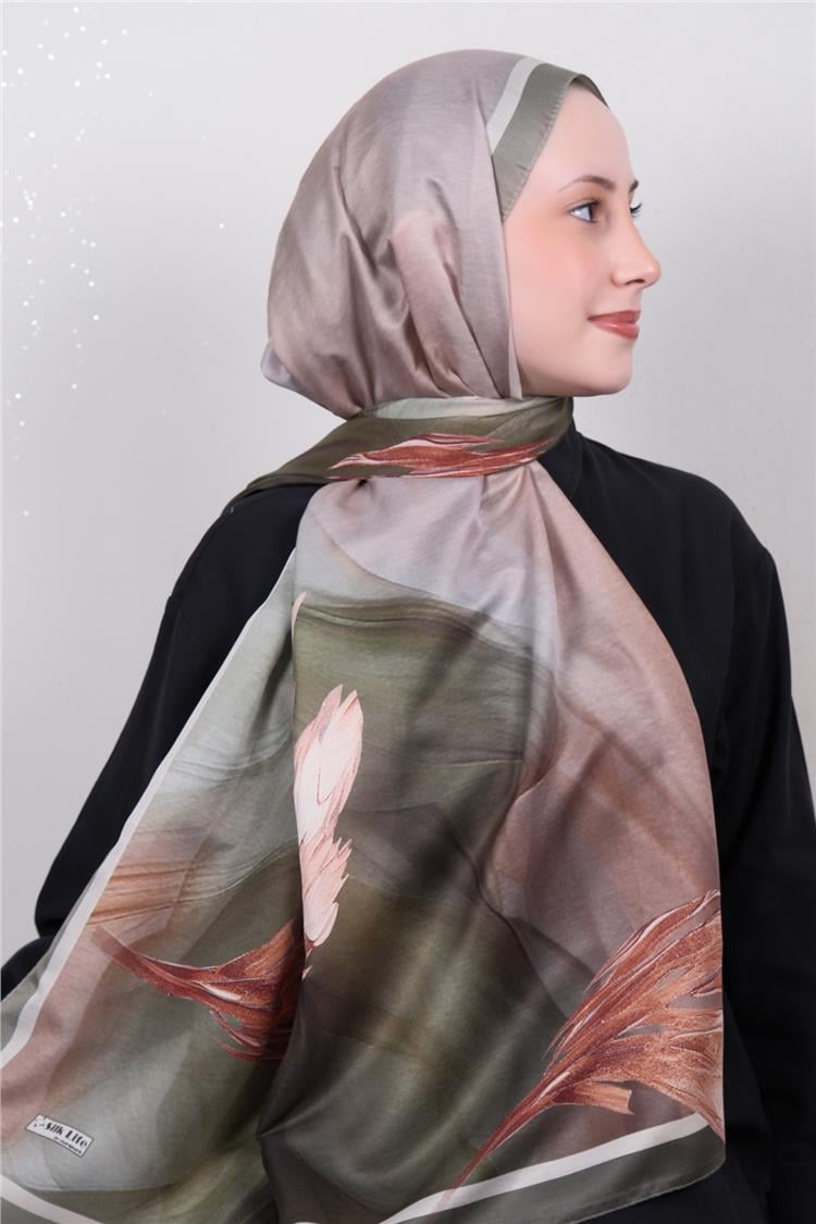 Silk Life Firuze Soft Şal 1528-2