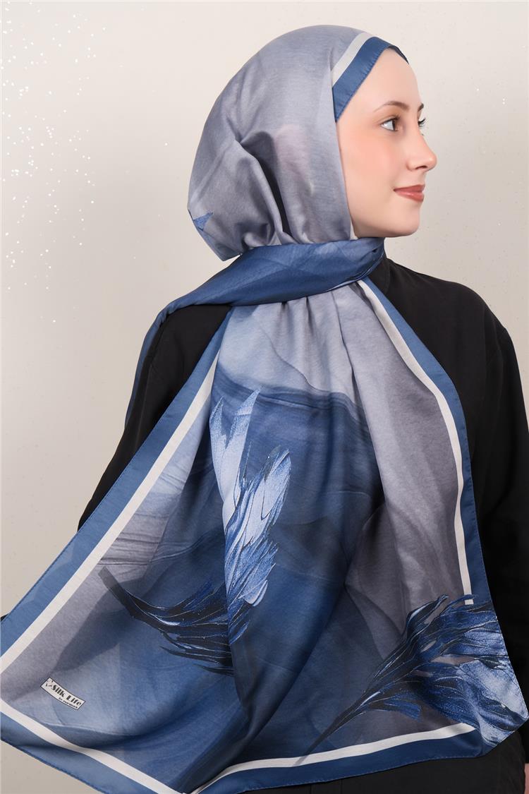 Silk Life Firuze Soft Şal 1528-4