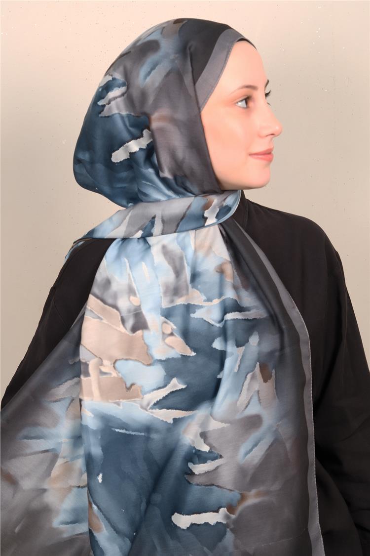 Silk Life Firuze Soft Şal 1531-10 