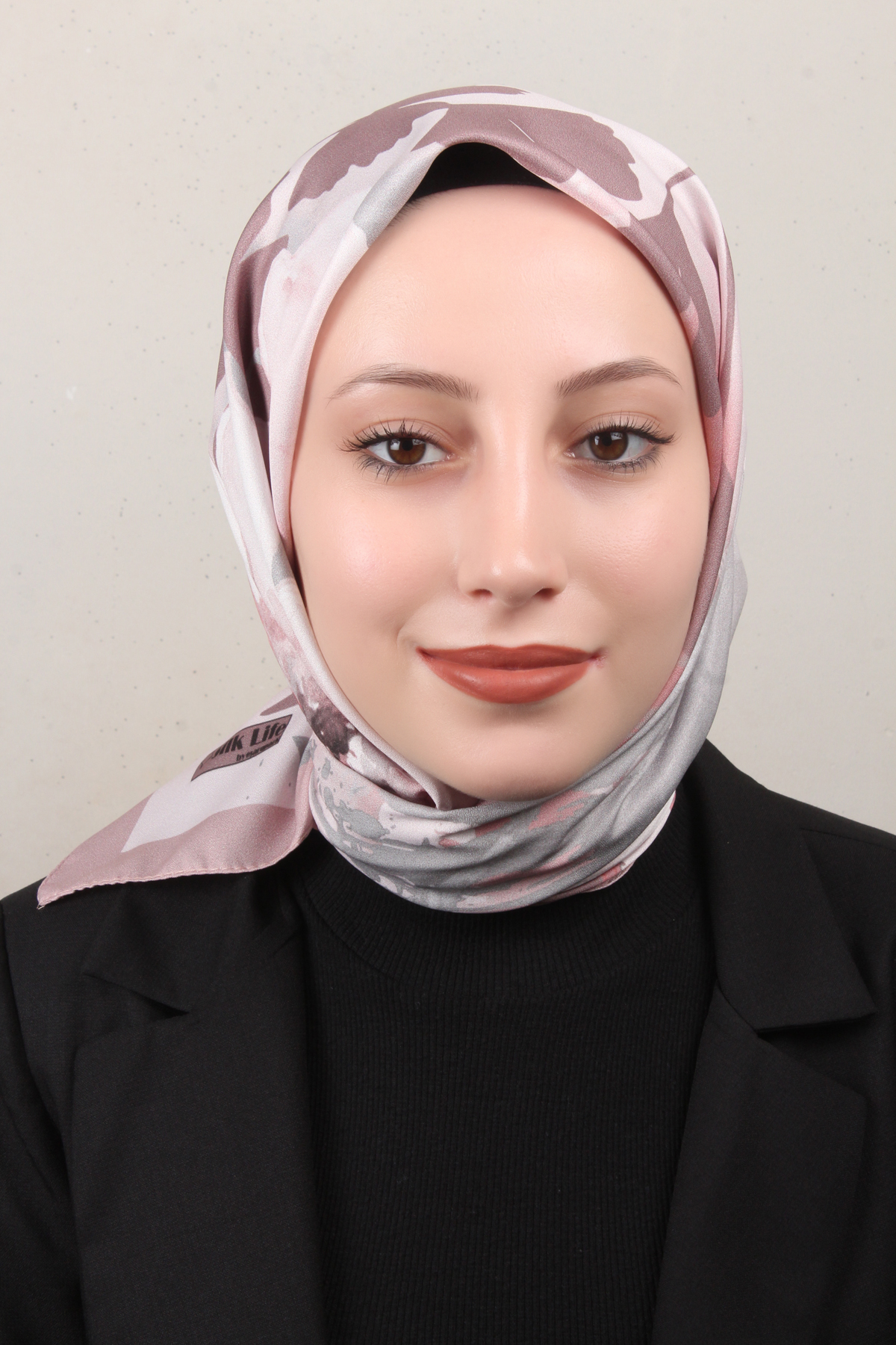 Silk Life Lotus Eşarp 4120-9 Pudra